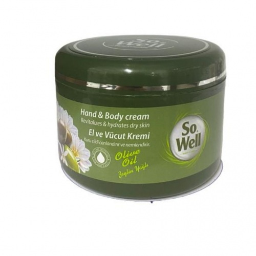 SoWell Zeytinya�l� El ve Vucut Kremi 250 ml