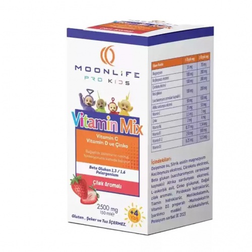 Moonlife Vitamin Mix �ilekli Ba����kl�k G��lendirici �urup Lipozomal150 ml