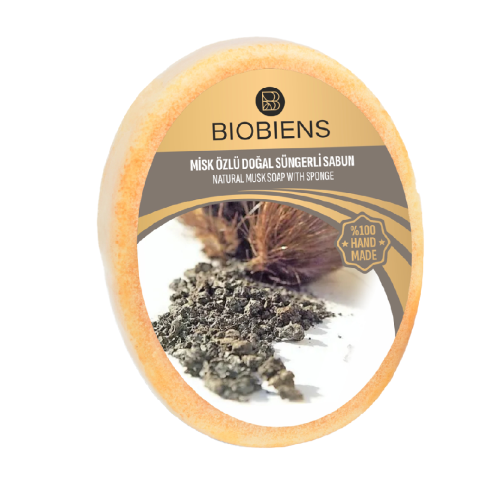 BioBiens Misk �zl� Do�al S�ngerli Sabun 135gr