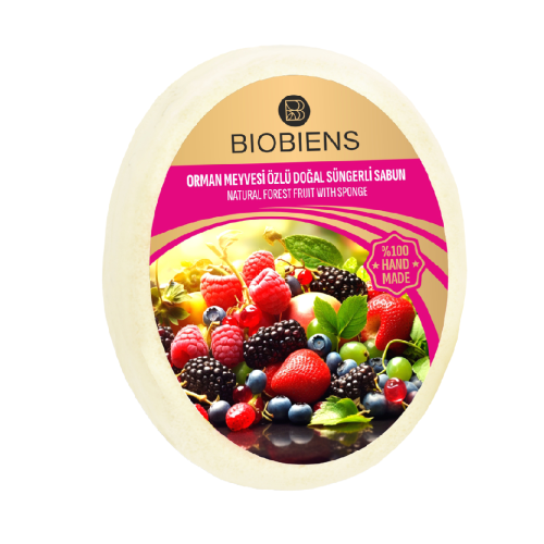 BioBiens Orman Meyvesi �zl� Do�al S�ngerli Sabun 135gr