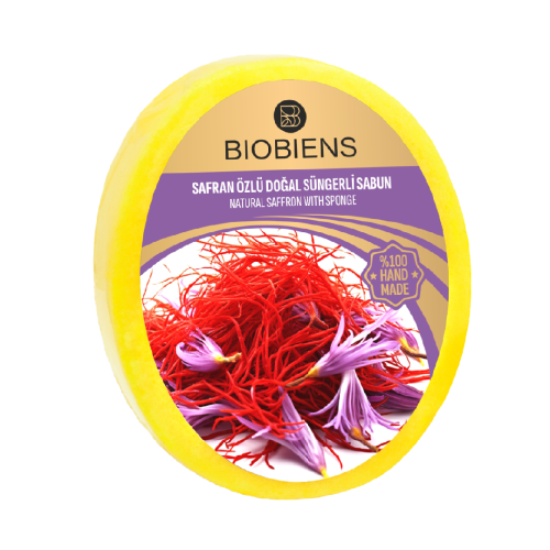 BioBiens Safran �zl� Do�al S�ngerli Sabun 135gr