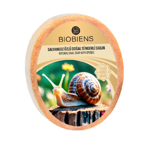 BioBiens Salyangoz �zl� Do�al S�ngerli Sabun 135gr